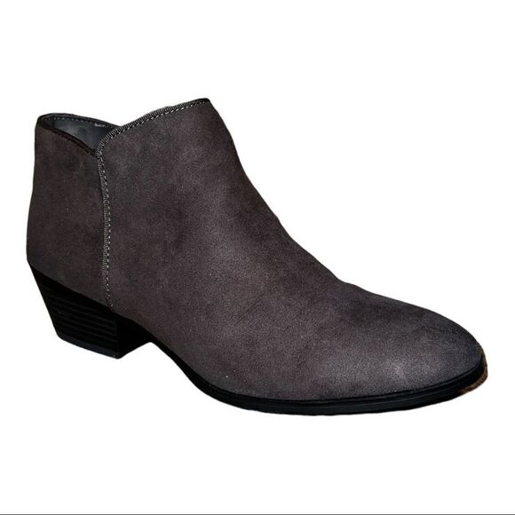 Style & Co Women's Wiley Ankle Booties Charcoal Grey Microsuede 9M New - Picture 2 of 7